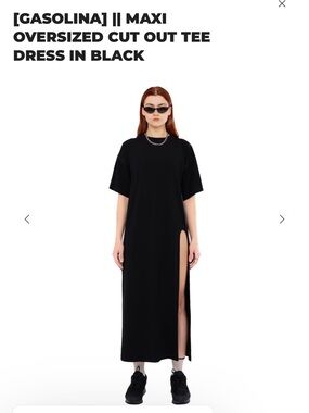 Black Asymmetrical Maxi Cut-Out Dress